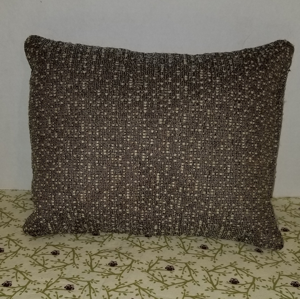 Neutral Small Travel Personal Throw Pillow Brown Tan - Picture 2 of 5
